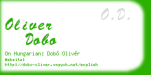 oliver dobo business card