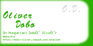 oliver dobo business card